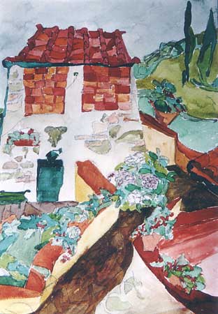 "Mattraia", Aquarell, 21 x 35 cm - 1998