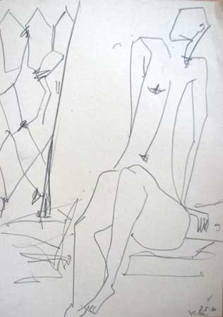 "Angela", Graphit , 21 x 29,7 cm - 1989